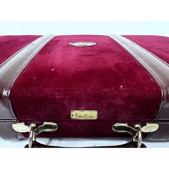 Vintage Pierre Cardin Backgammon Set Velour Attaché Case 1970s w/ Cups Manual - Picture 2 of 13